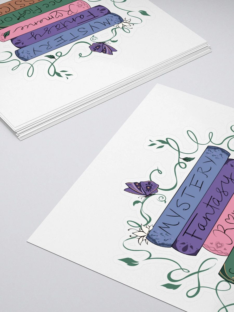 Whimsical Bookstack Sticker product image (4)