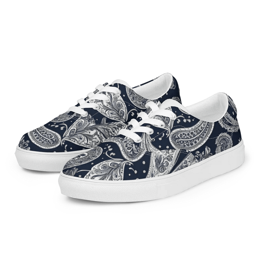 Paisley Dream Lace-Up Canvas Shoes product image (8)
