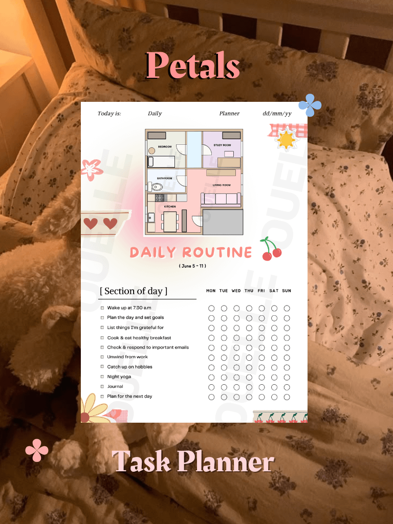 Petals - Routine Blueprint: How to Automate Your Habits (PDF & Template) product image (1)