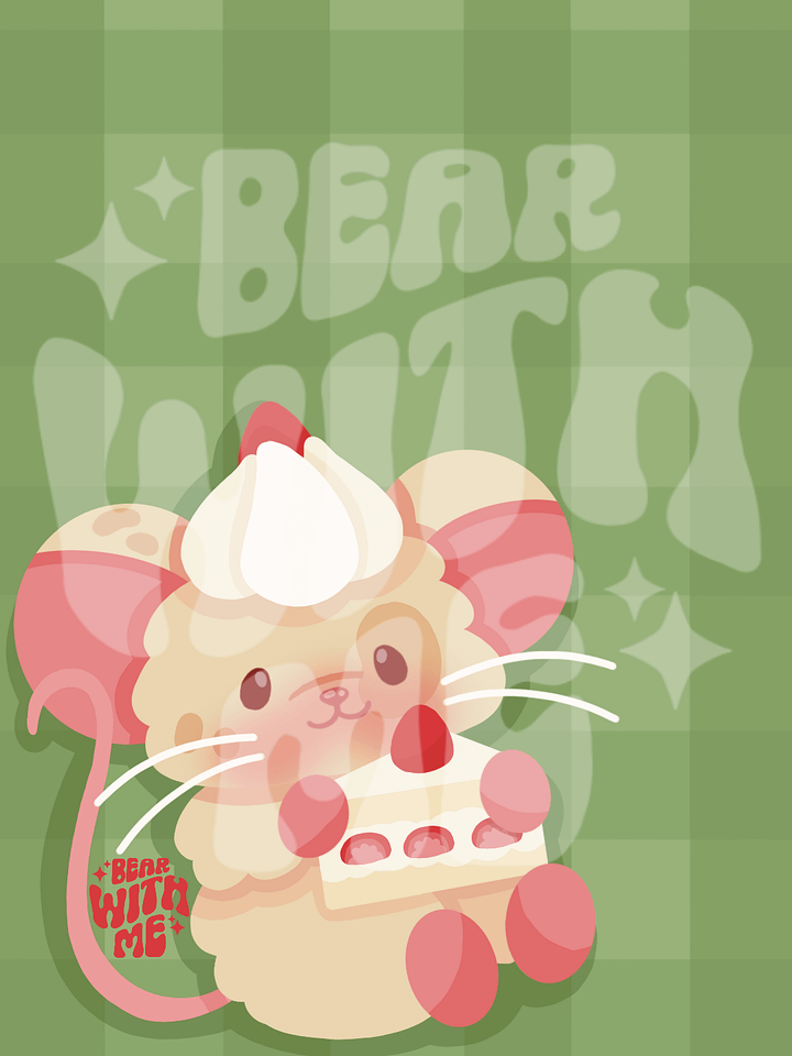 Phone Wallpaper- Strawberry Shortcake Mouse product image (2)