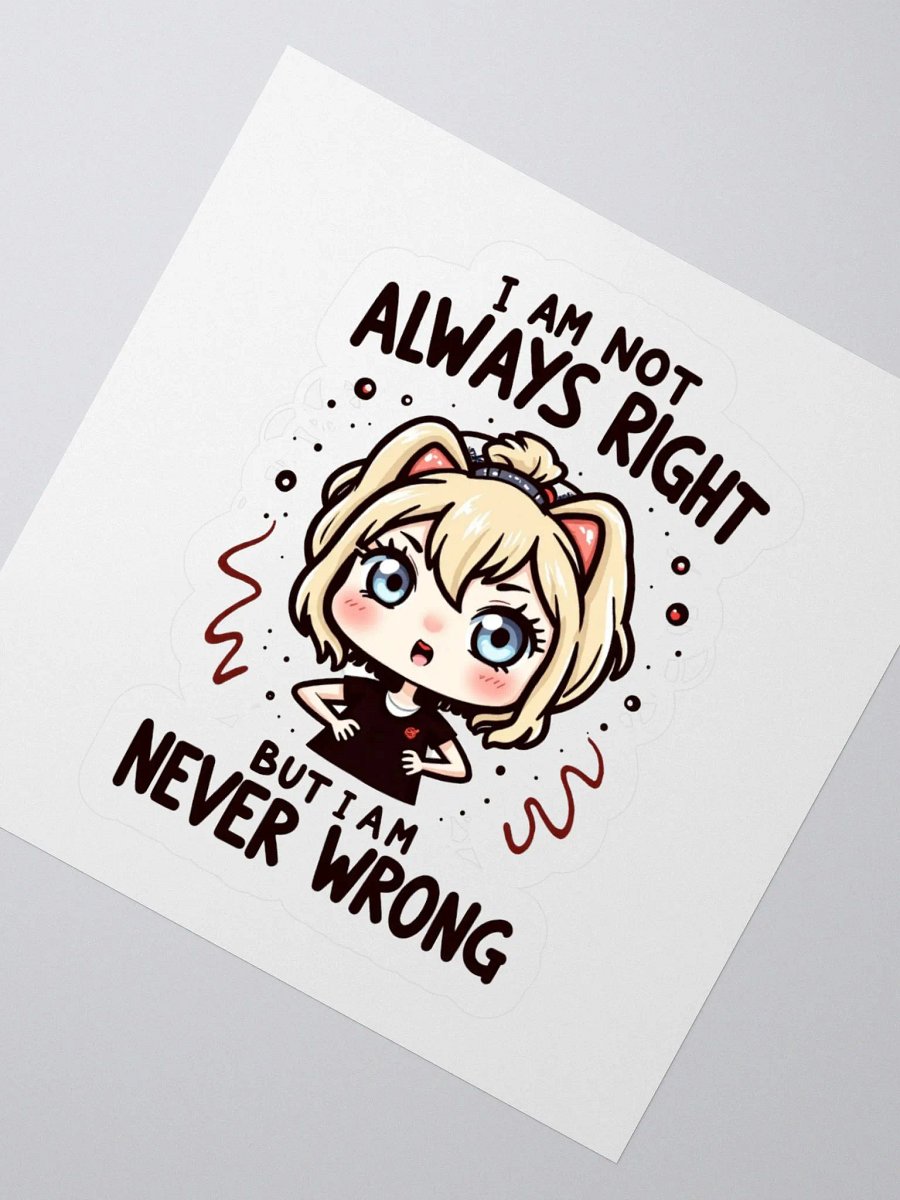 Never Wrong Kiss Cut Stickers product image (4)