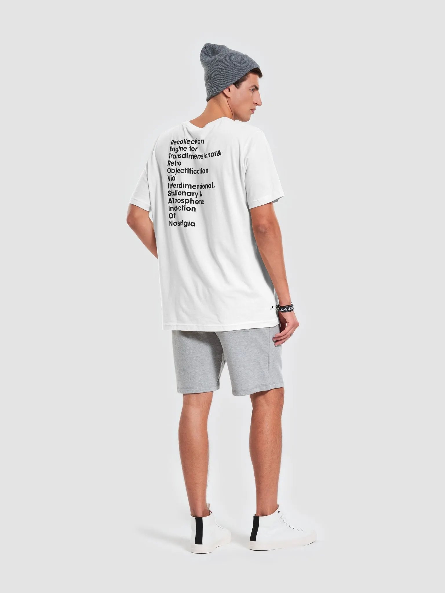 R.E.T.R.O.V.I.S.A.T.I.O.N. white T shirt product image (7)