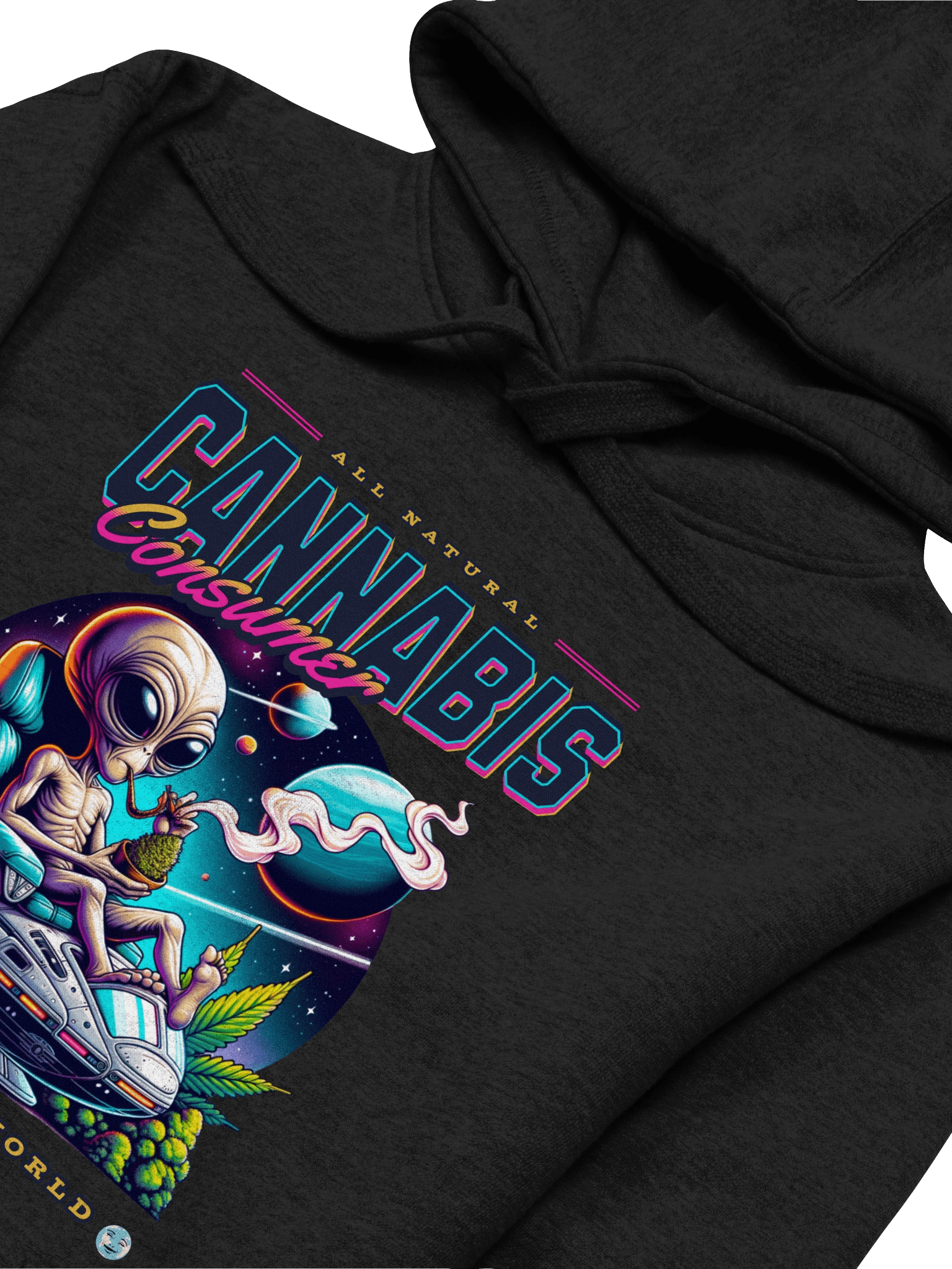 Out of This World - Alien Cannabis Consumer | Premium Unisex Hoodie product image (2)