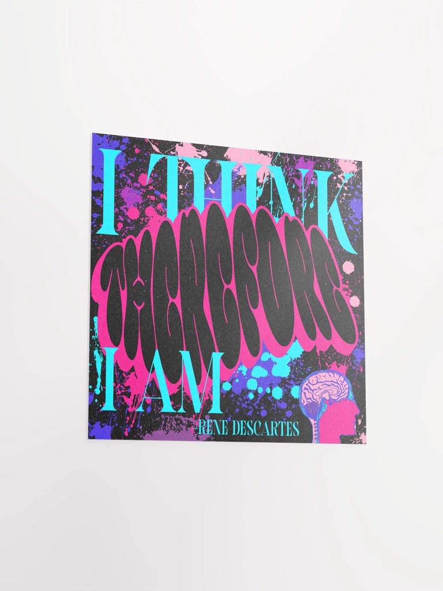 i think, therefore i am, print product image (11)