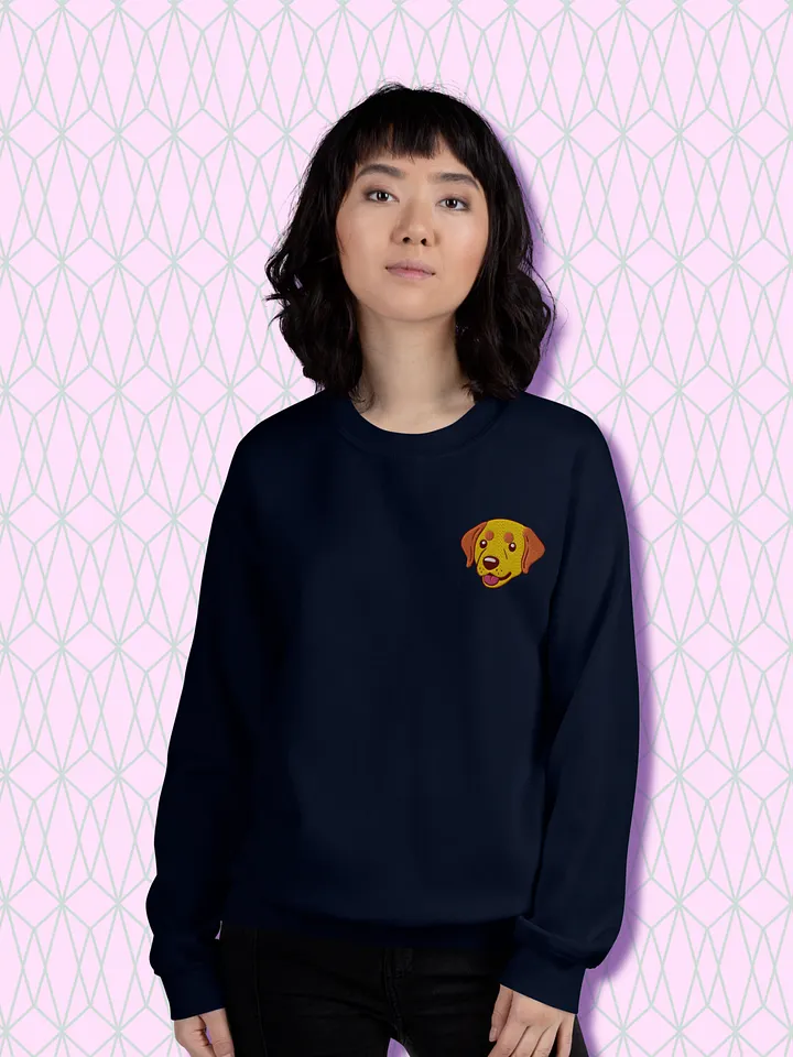 Cheerful Labrador Retriever Embroidered Crewneck product image (2)