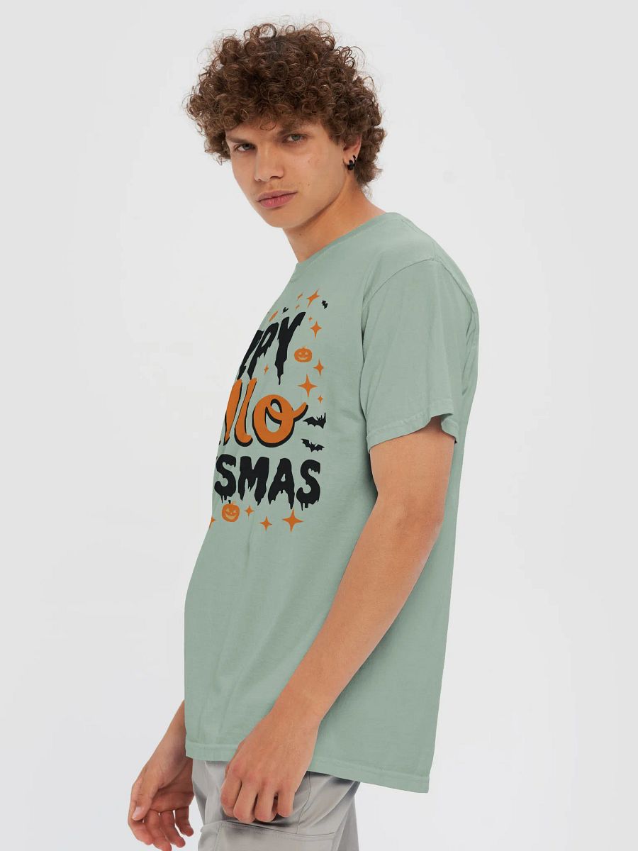 Happy Hallothanksmas Cotton T-Shirt product image (73)