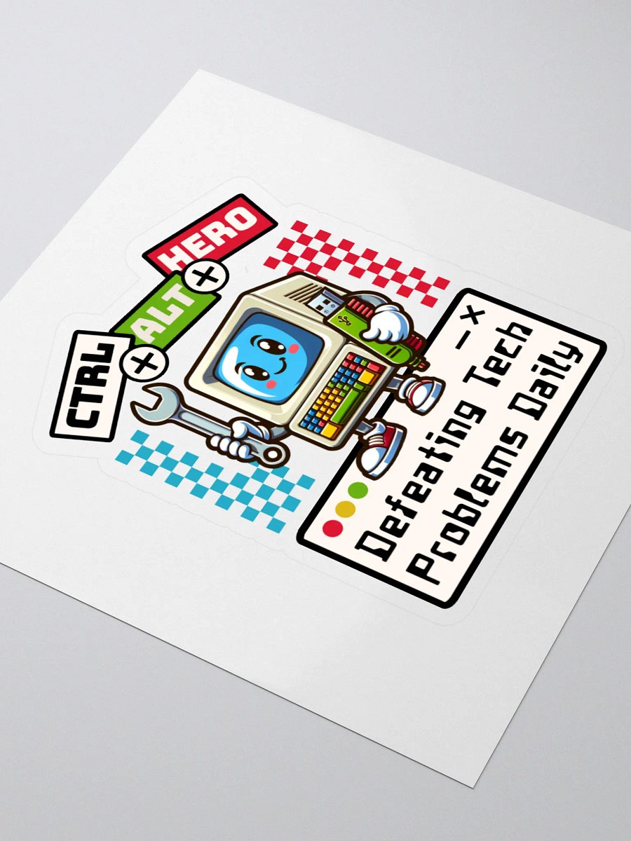 Tech-Trouble Hero Sticker Set product image (3)