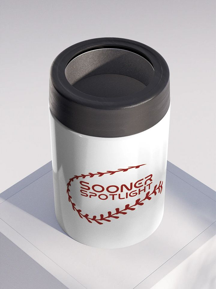 Sooner Spotlight Baseball Stainless Steel Koozie product image (2)