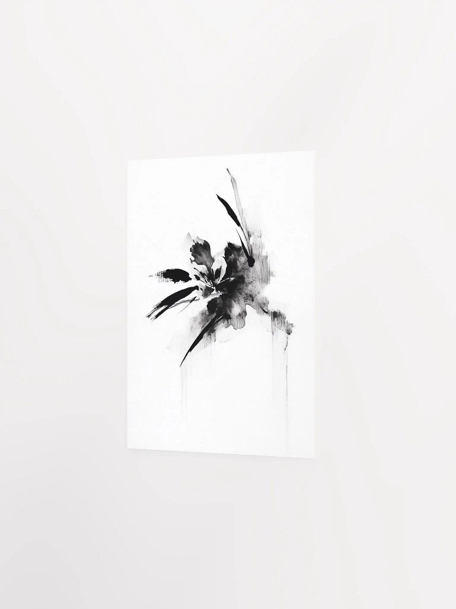 Ink Bloom II: Monochromatic Floral Art Print product image (2)