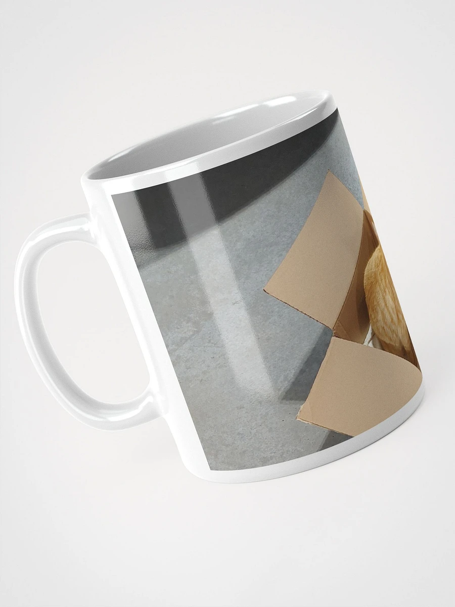 Jasper in his Box White Glossy Mug product image (6)