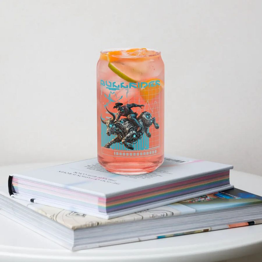 Cyber Punk Cowboy Bull-Riding Glass product image (4)