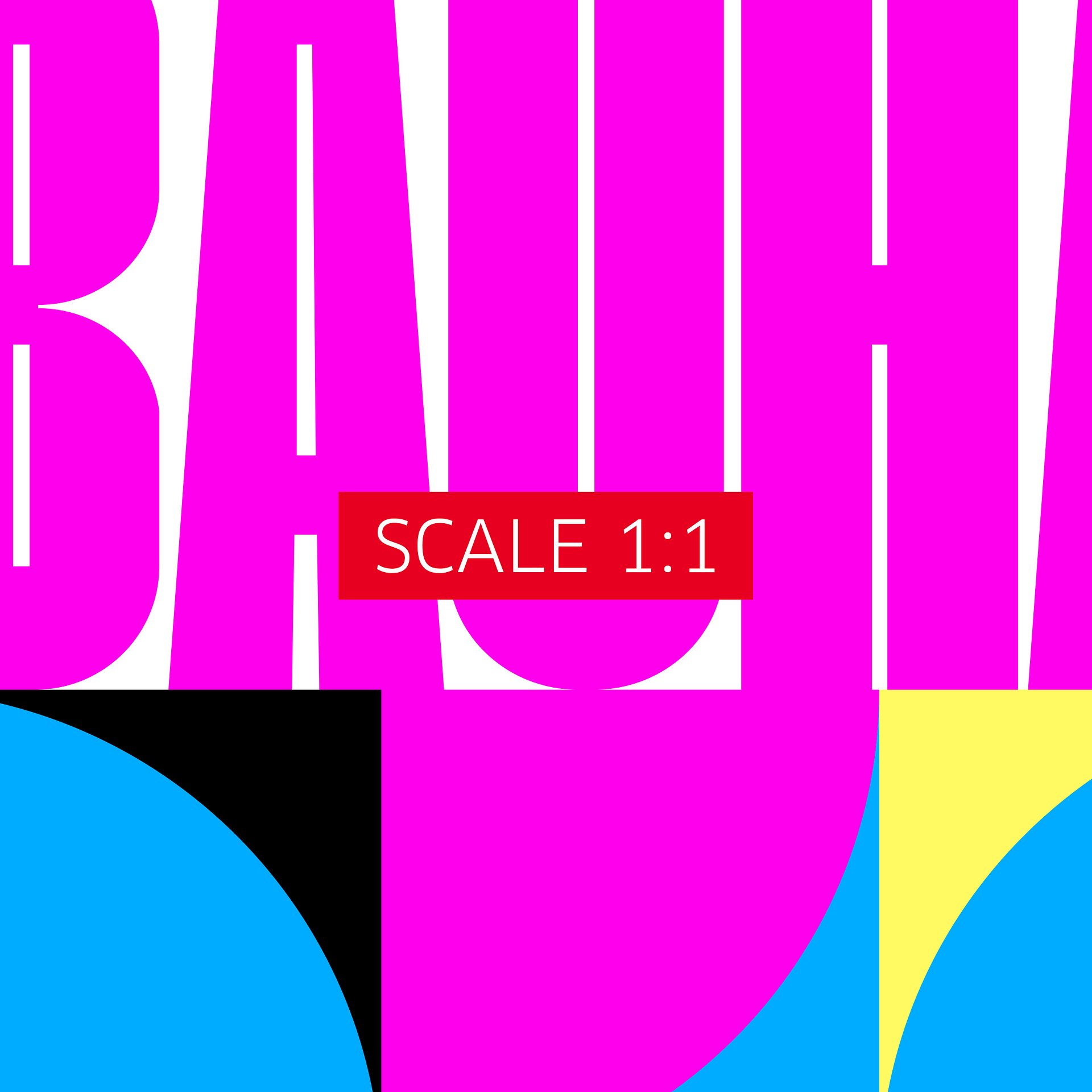 Bauhaus Synthwave #1 poster (fuchsia/magenta-blue) — abstract poster, retrowave print, vaporwave geometric art, 1980s print,1930s wall decor product image (4)