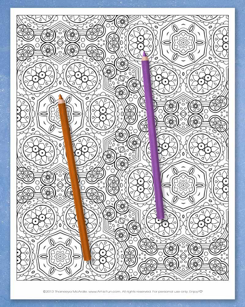 Abstract Patterns Coloring Pages product image (6)