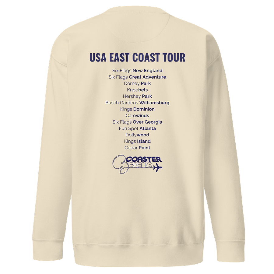 USA East Coast Tour Square Logo Sweatshirt - Light Colours product image (3)