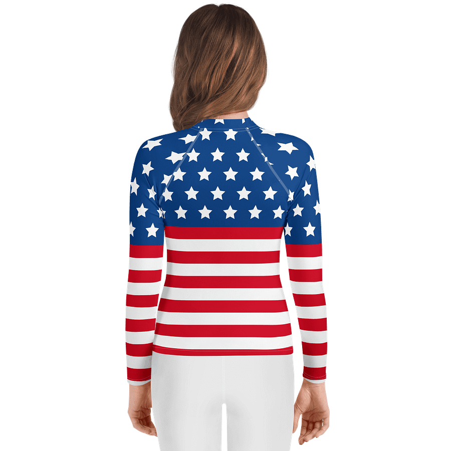 Starry Stripes Youth Rash Guard product image (2)