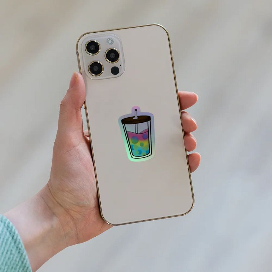 Bubbly Delight - Pan Pride Holographic Sticker Set product image (3)