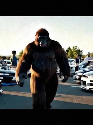 Bigfoot spotted at a car show #bigfoot #bigfootvlog #yeti #veo3 #ai #carscene #fyp
