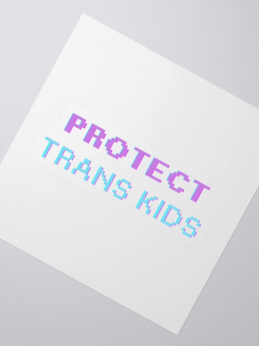 Protect Trans Kids 8bit Sticker product image (2)