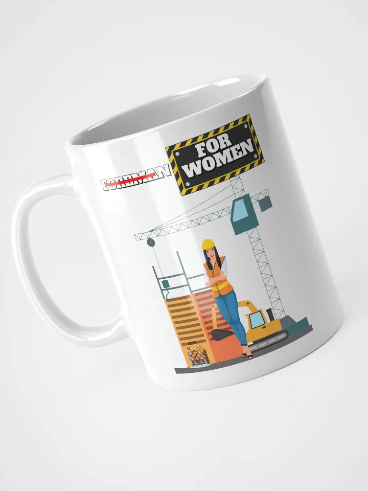 For Women Construction White Mug product image (1)