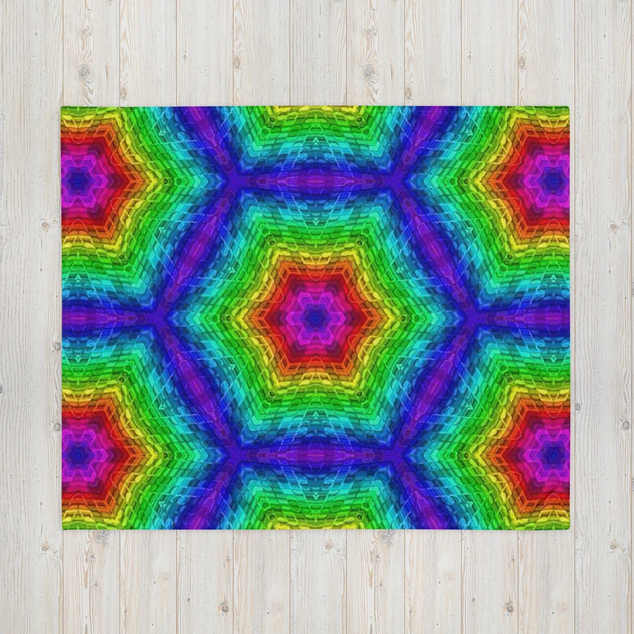 Colorful Hexagons Throw Blanket product image (16)