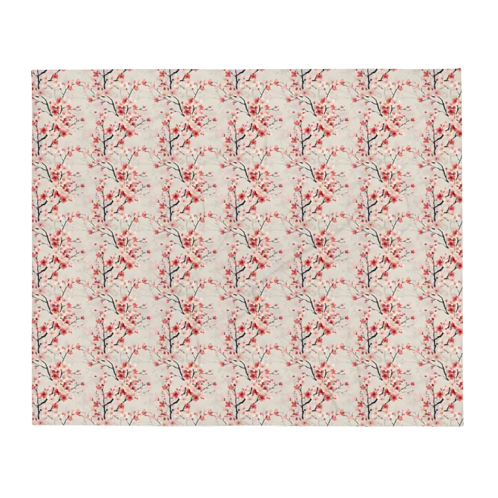 Pink And Red Sakura Blanket product image (1)