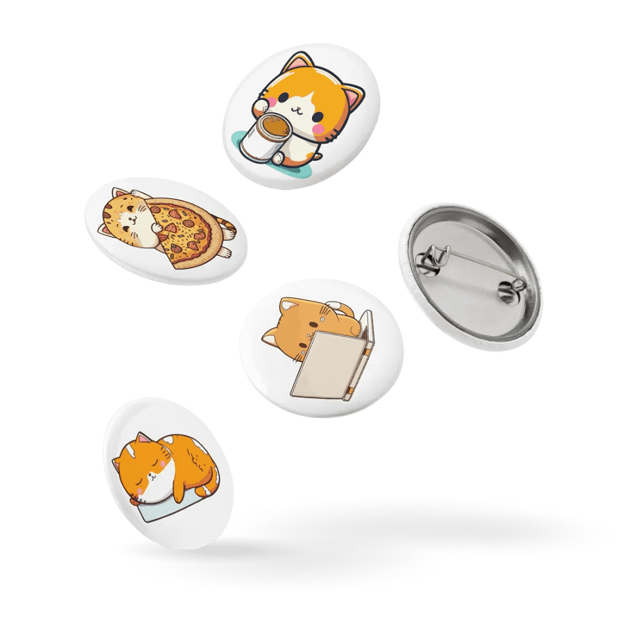 Adorable Cat Pin Button Set product image (14)