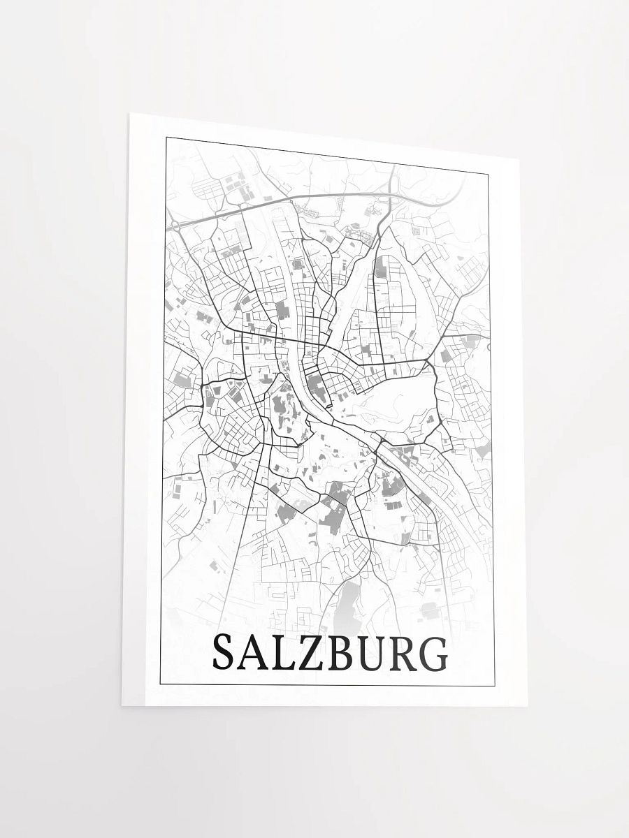 Salzburg, Austria, city map print product image (14)