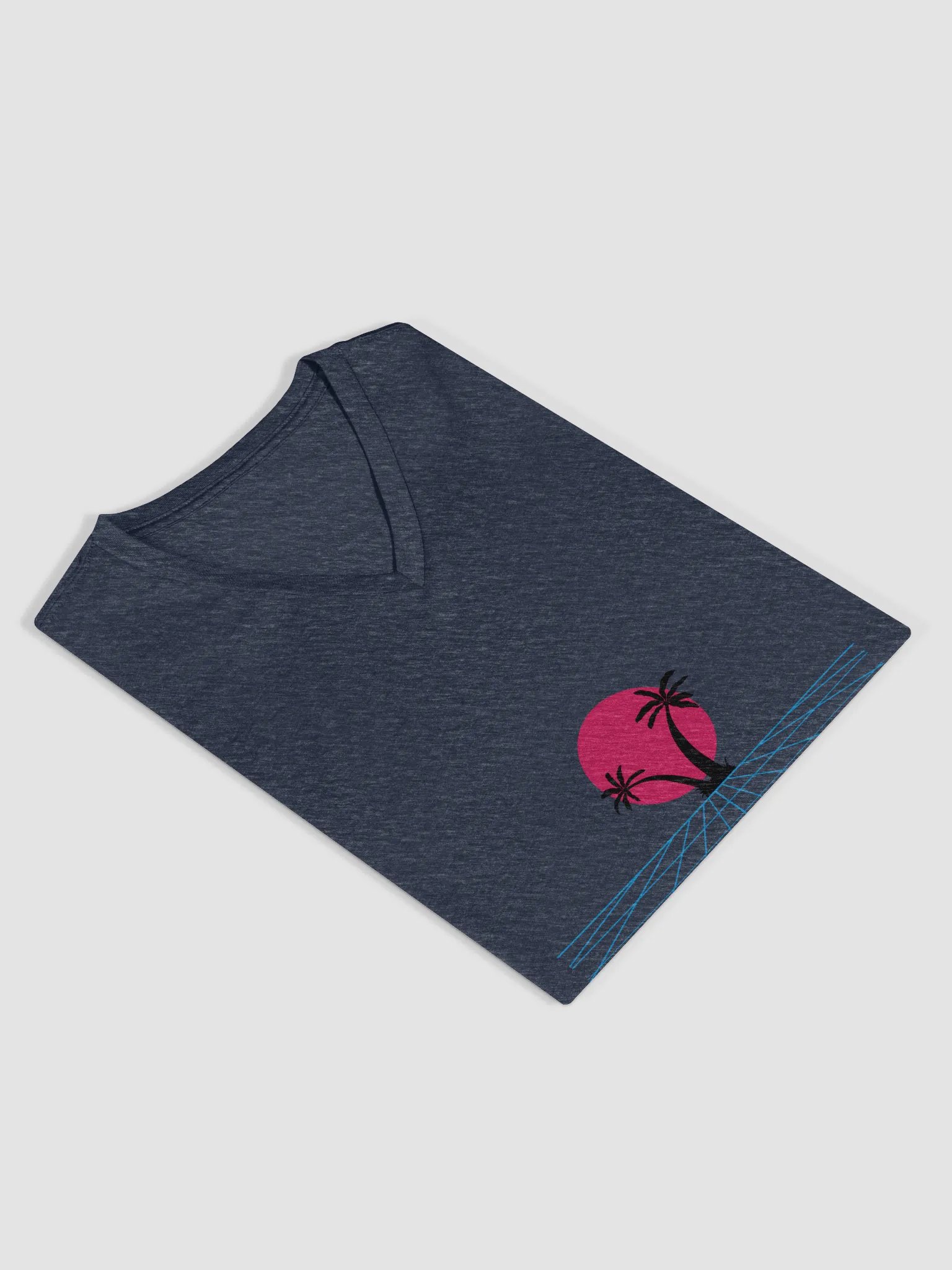 Retro Sunset Paradise V-Neck Tee product image (4)