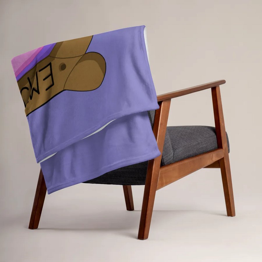 EmJDawg Cupcake Comfy Cozy Blanket (Purple) product image (4)