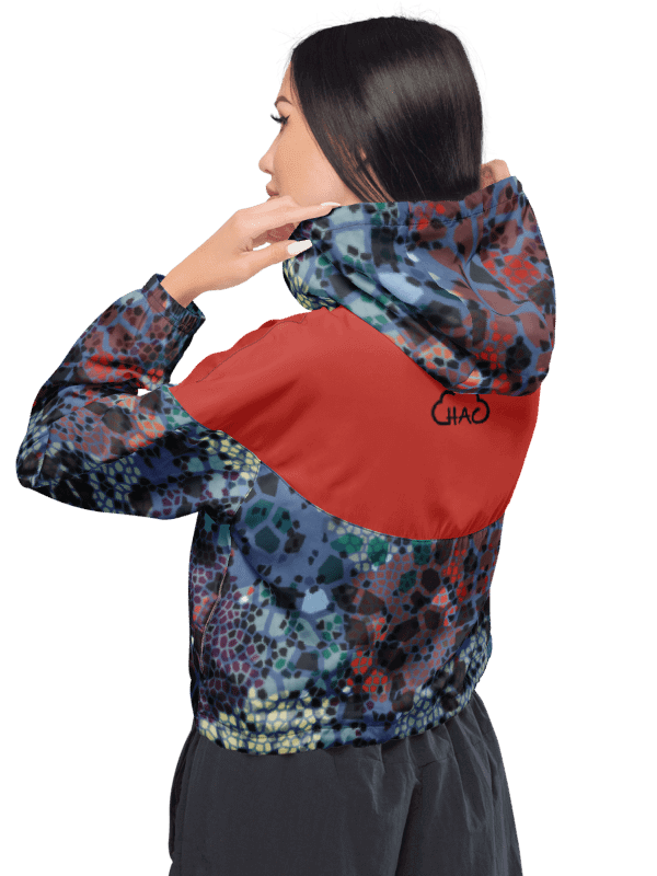 Stained glass Women's Cropped Windbreaker product image (1)