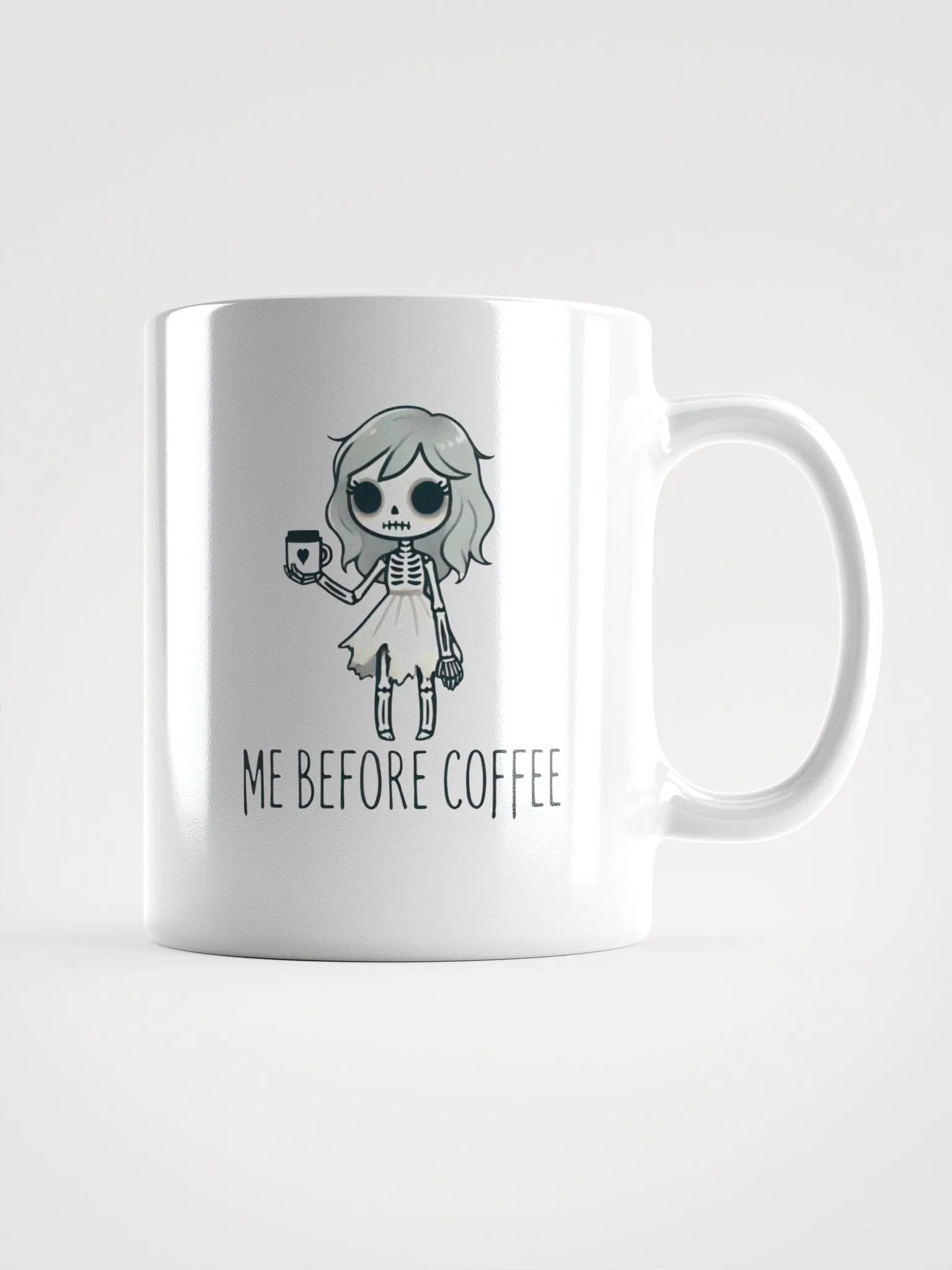 Me Before Coffee - Skeleton Girl Mug product image (1)