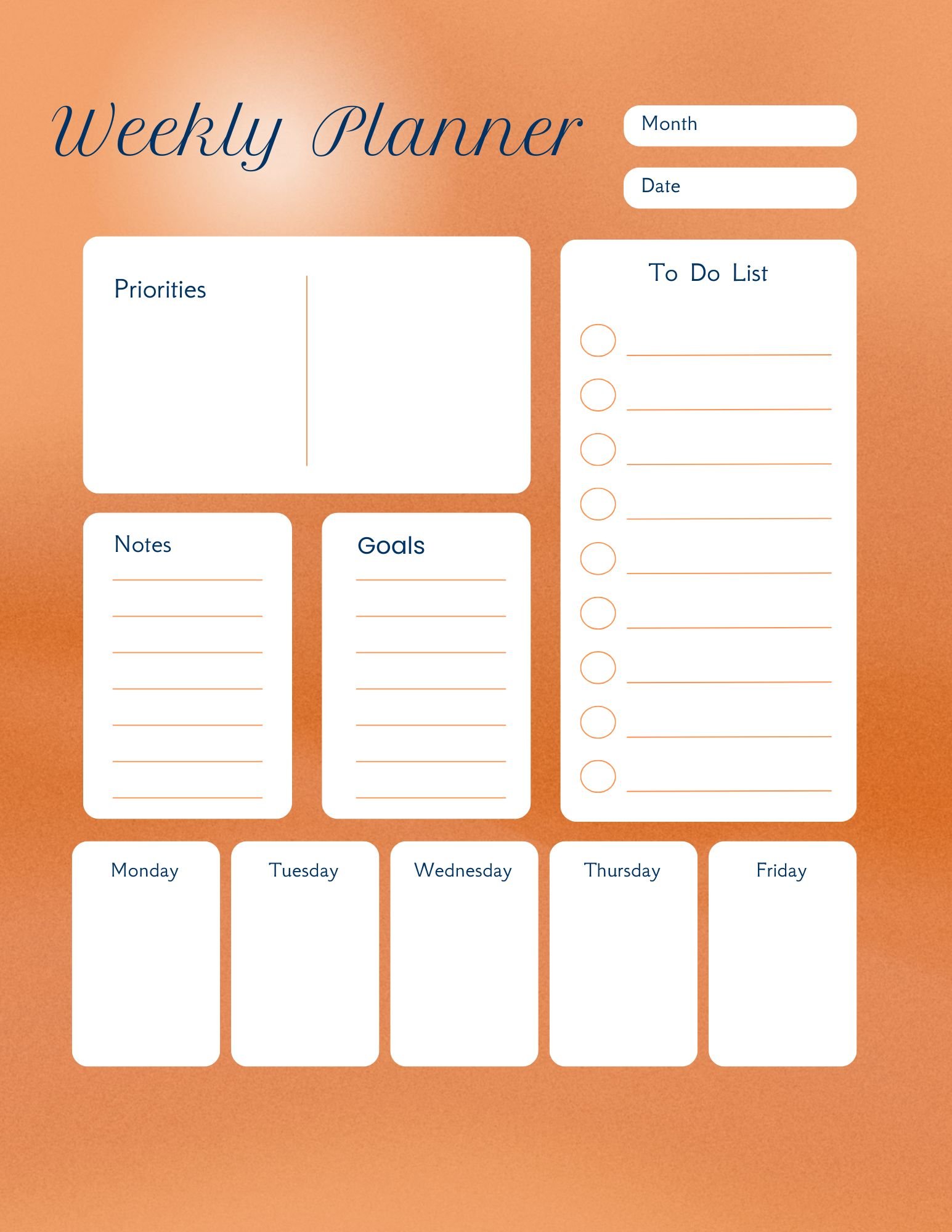 Digital Monthly Planner product image (6)