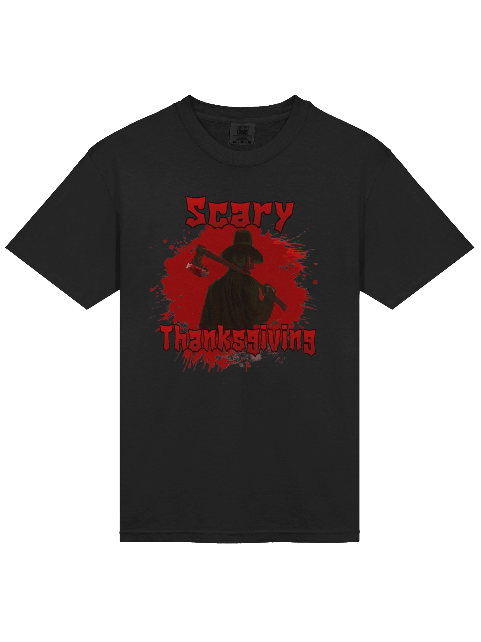Scary Thanksgiving Axe Blood Splatter T-Shirt product image (20)