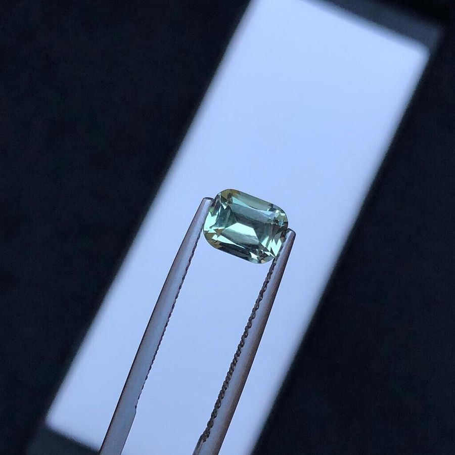 NATURAL YELLOW/GREEN TOURMALINE FOR RING GEMSTONE STONE FOR JEWELRY, 1.20 CRT product image (3)