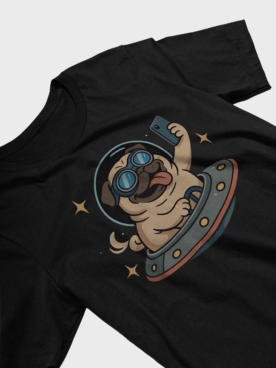 Pug in The Space T-Shirt product image (11)