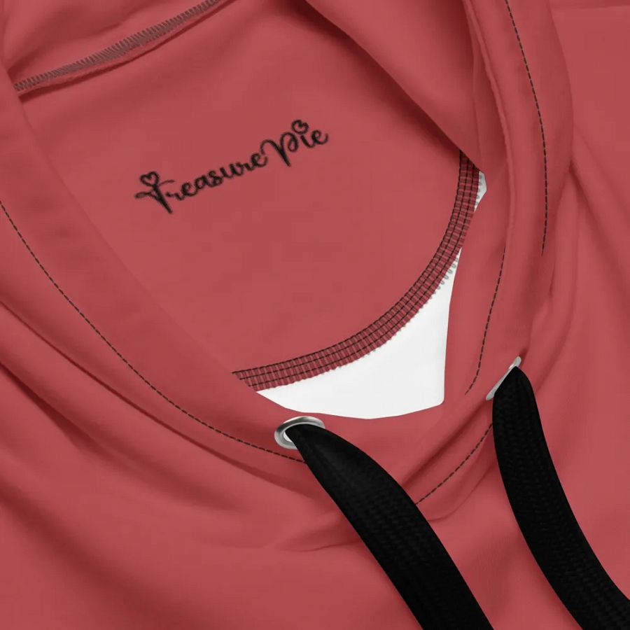 Plain Brick Red Soft Summer Unisex Recycled Polyester Heavyweight Premium Hoodie by Treasure Pie product image (7)