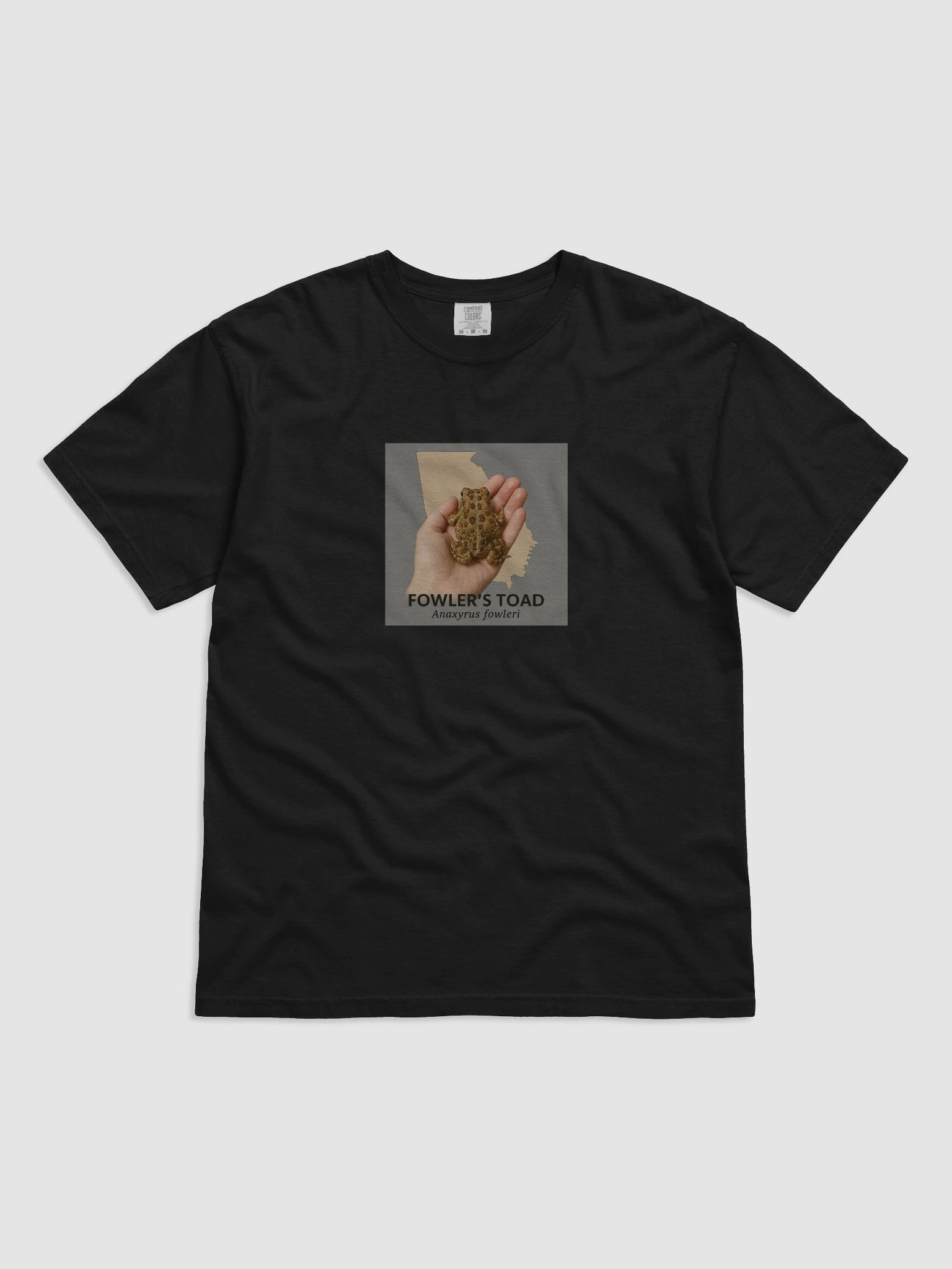Fowler's Toad GA Map T-Shirt product image (1)