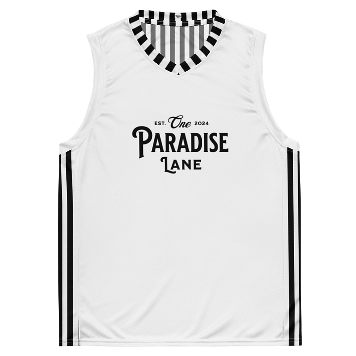 One Paradise Lane Black Stripes Basketball Jersey product image (1)