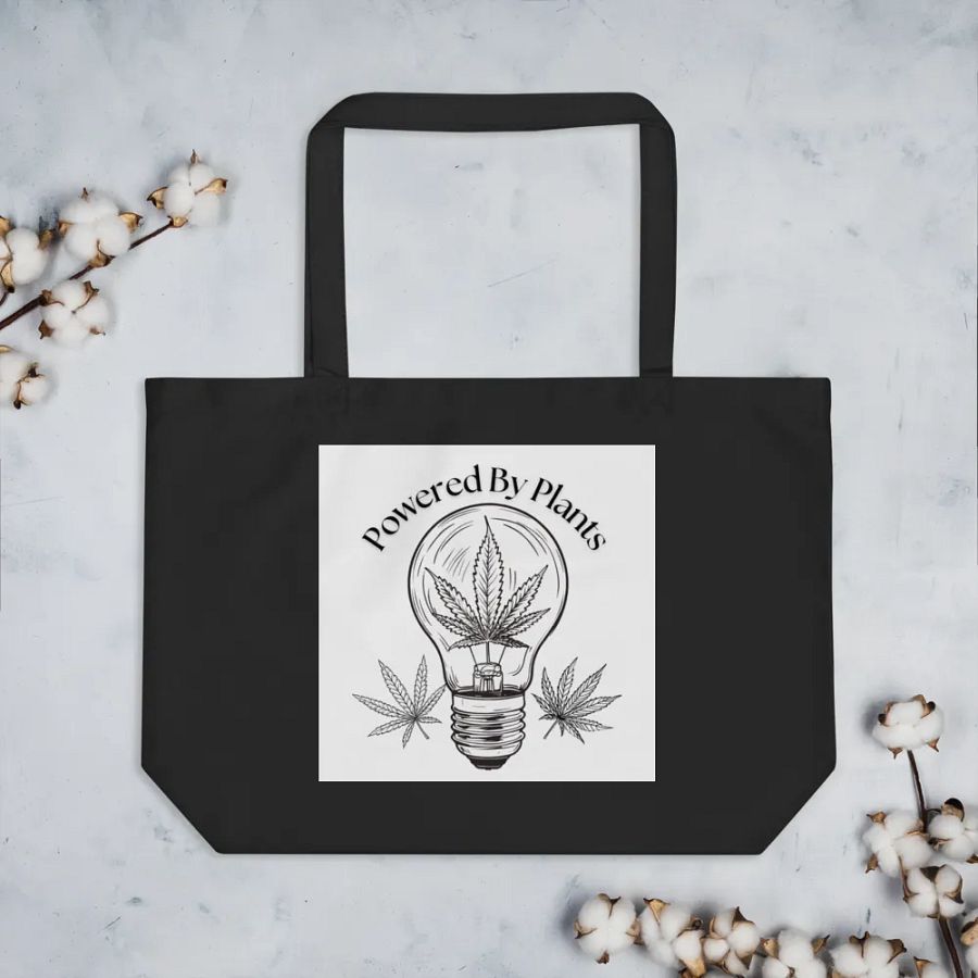 Illuminated By Cannabis Plant ECO friendly tote bag product image (3)