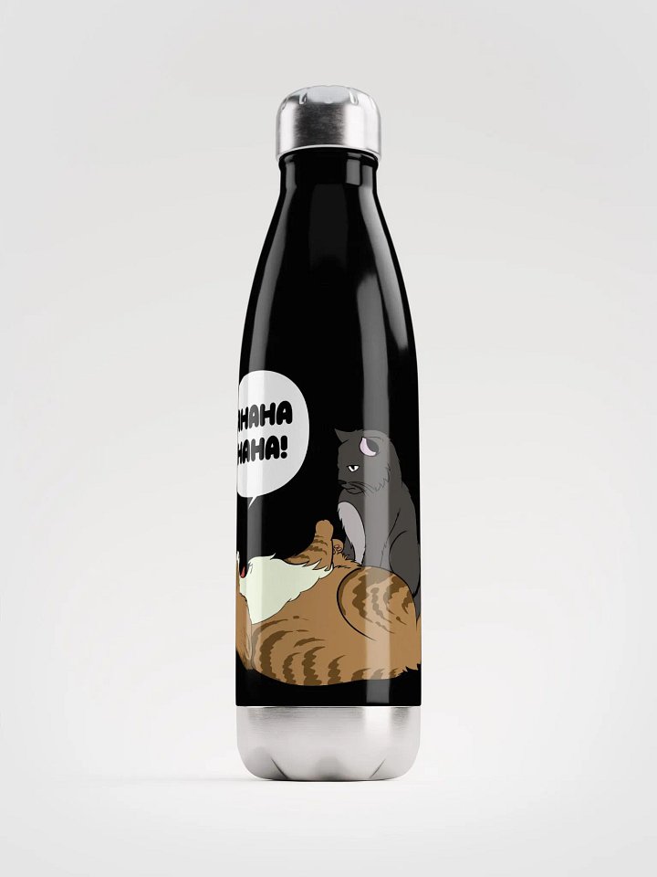 AHAHA Cat - Stainless Steel Water Bottle (17oz) product image (1)