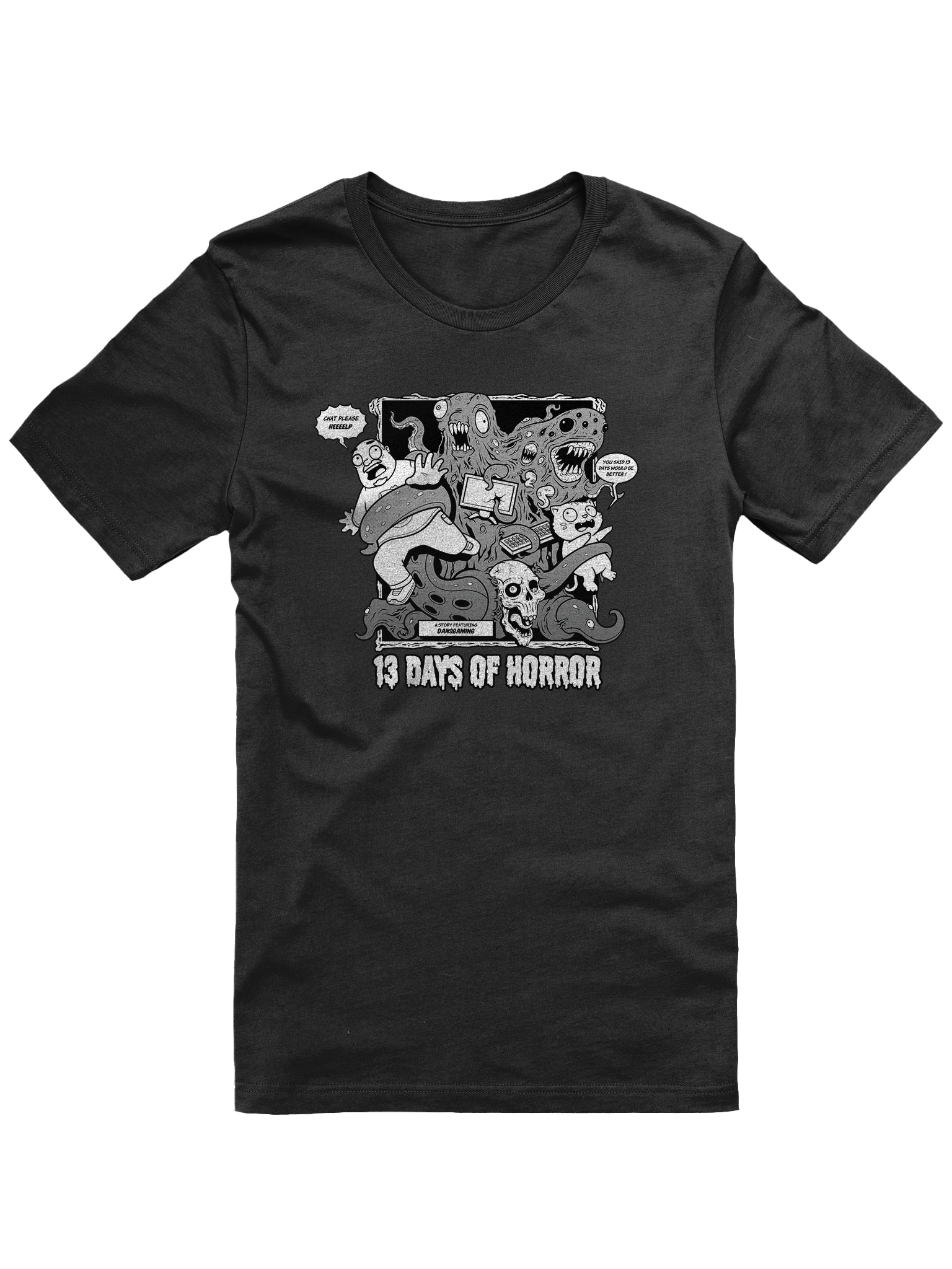 (Preorder) 13 Days of Horror Screen Printed T-Shirt 2025 product image (1)