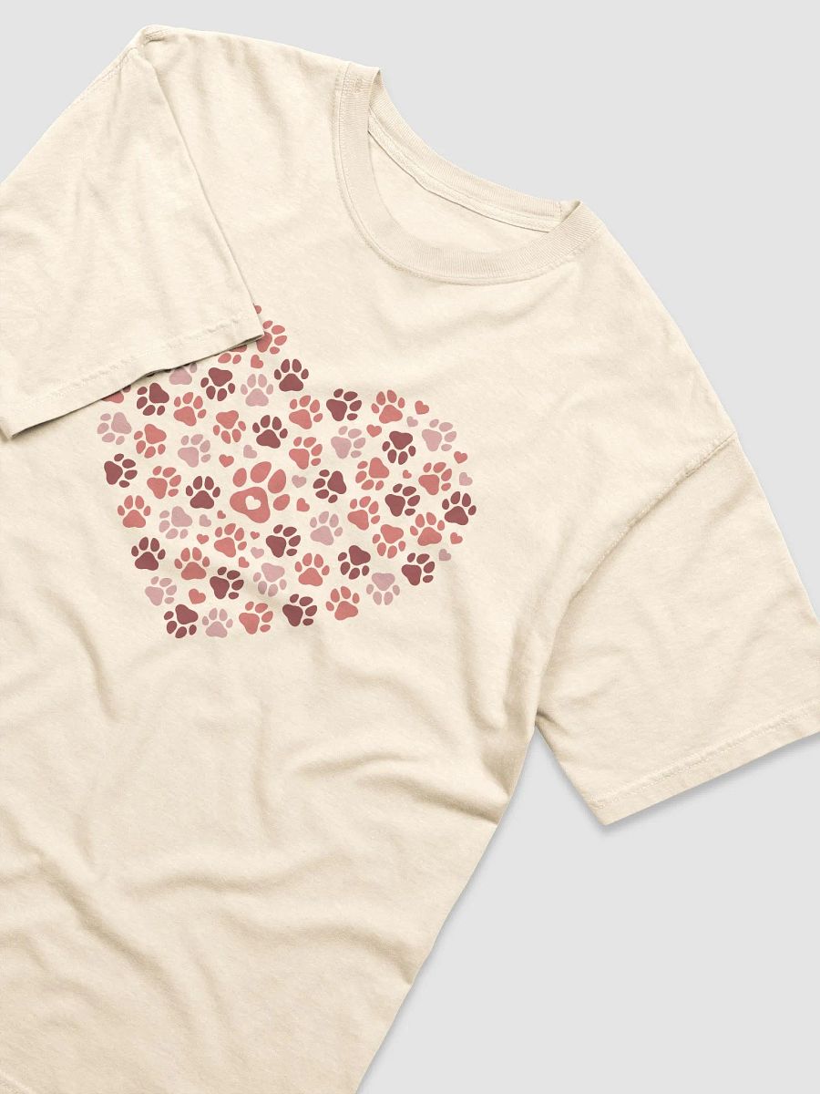 Heart-Shaped Paw Prints T-Shirt | Cute T-Shirt for Dog Moms product image (11)