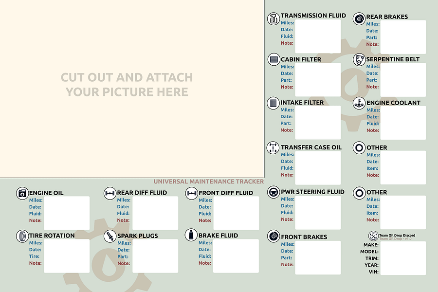 Universal Maintenance Tracker product image (1)