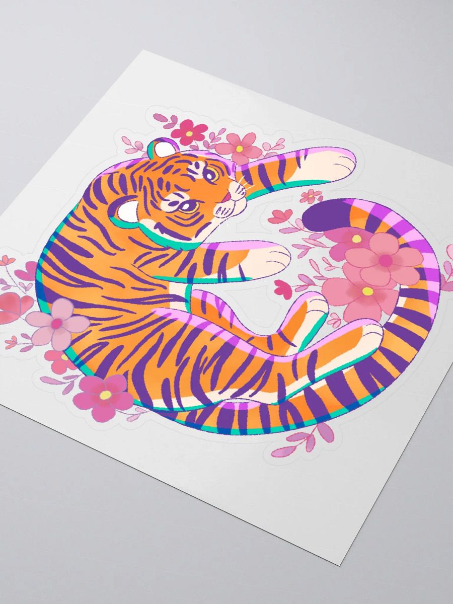 Blossom Tiger Vinyl Stickers product image (4)
