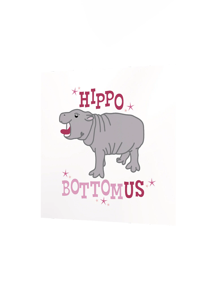 HippoBOTTOMus Print | Funny Gay Art product image (2)
