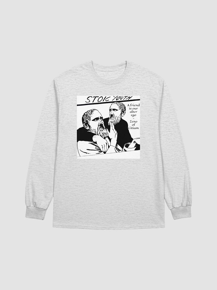 Stoic Youth Zeno of Citium quote Gildan Ultra Cotton Long Sleeve T-Shirt product image (1)