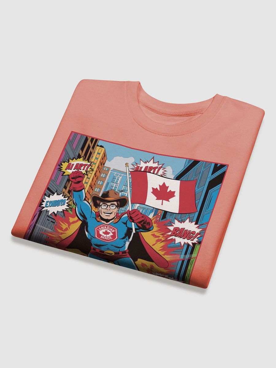 "CANADIAN MADE SUPERHERO" premium cotton sweatshirt product image (4)