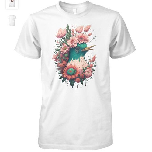 Floral Avian Elegance
The image portrays a stylized bird adorned with vibrant flowers and foliage, symbolizing the harmonious...
