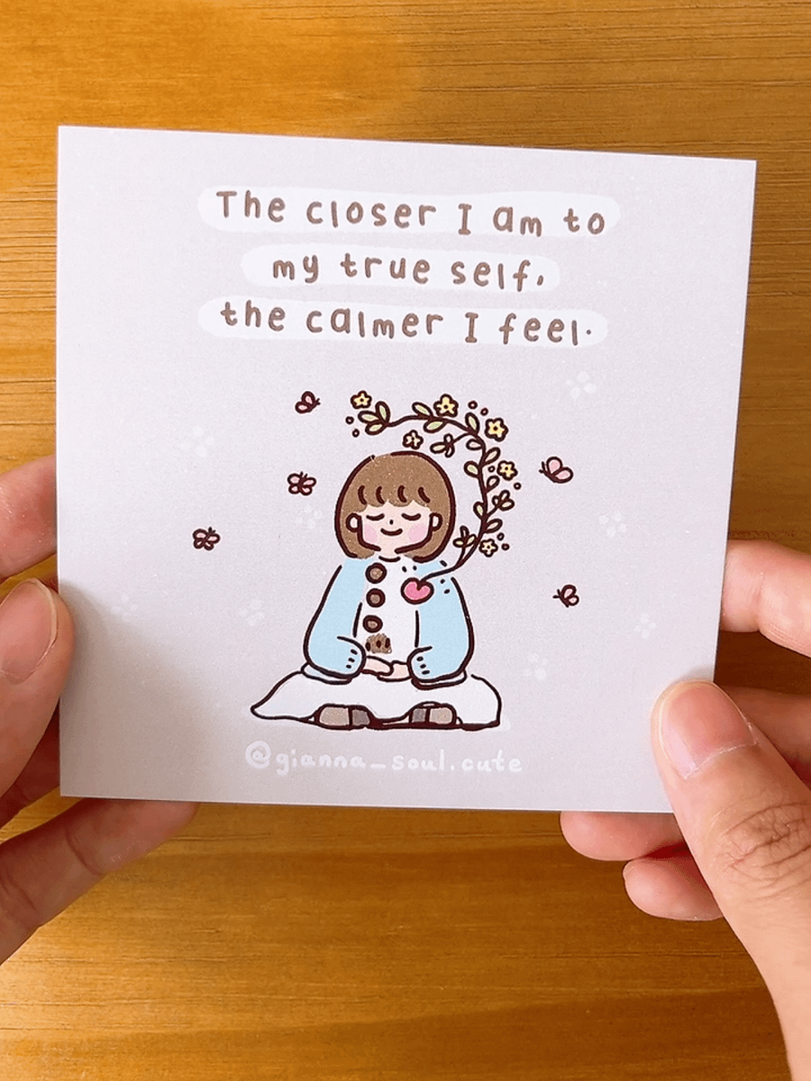 Peaceful mind | Positivity Greetings Card product image (3)