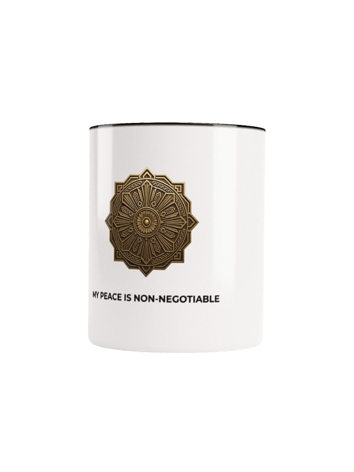 Mandala Ceramic Mug- 'My Peace Is Non-Negotiable product image (1)